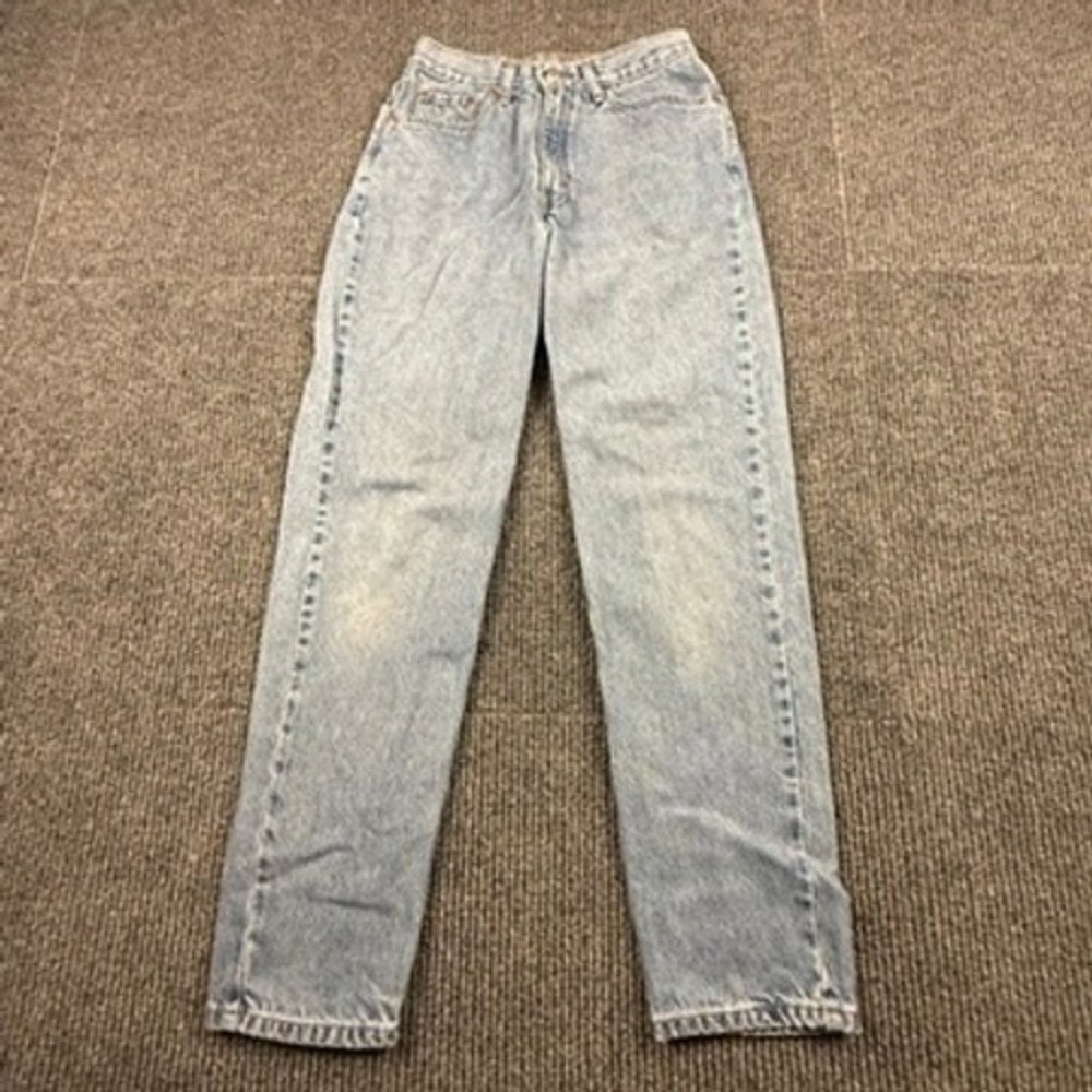 Vtg Levis 512 High Rise Slim Fit Tapered Leg Jeans Light Wash Denim Womens 26x29
